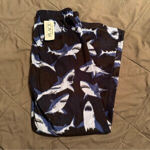 Children’s Place Shark Fleece Pajama Pants, Navy Blue, Boys Size M 7/8 *NWT*
